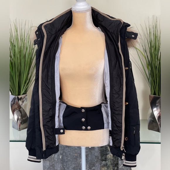 SOLD!!!Bogner Down Ski Fur Trim Jacket 10 / 40 - Picture 7 of 13